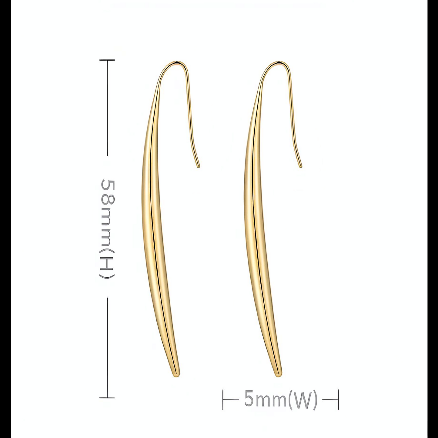 Cultivate Your Style: Gold Bean Sprout Drop Earrings - Adorable Fashion Accessory